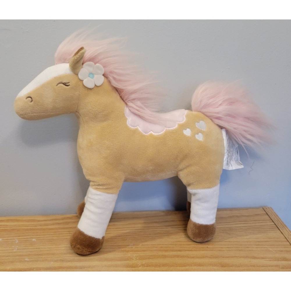 Target Circo Wild Horses Pretty Pony Plush 14x16 Tan Pink 060-02-1484 Retired